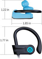 Boean Bluetooth Headphones, Stereo Bass IPX7 Waterproof Over Ear Earphones AI - Image 9