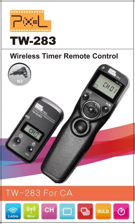 Pixel Timer Shutter Release TW283-N3 Wireless Remote Control Compatible - Image 8