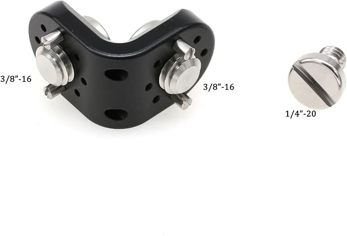 L Shaped Angle Bracket 3/8"-16 1/4" Corner Brace Joint Mounting Extension - Image 2