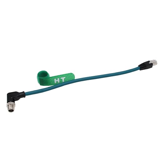 Ethernet Right Angle M12 8 Pin X-Coded RJ45 CAT-7e GigE High Speed Cable - Image 2