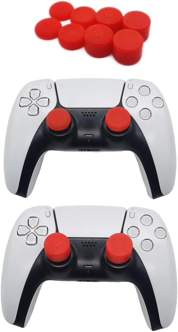 8PCS Silicone Thumb Grips for PS5/PS4/Switch Pro Controllers - Image 3
