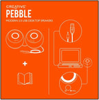 Creative Pebble 2.0 USB-Powered Desktop Speakers - Image 12