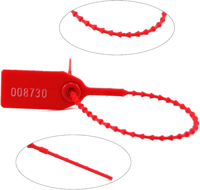 Leadseals 100 Plastic Tamper Seals, Zip Ties - Image 7