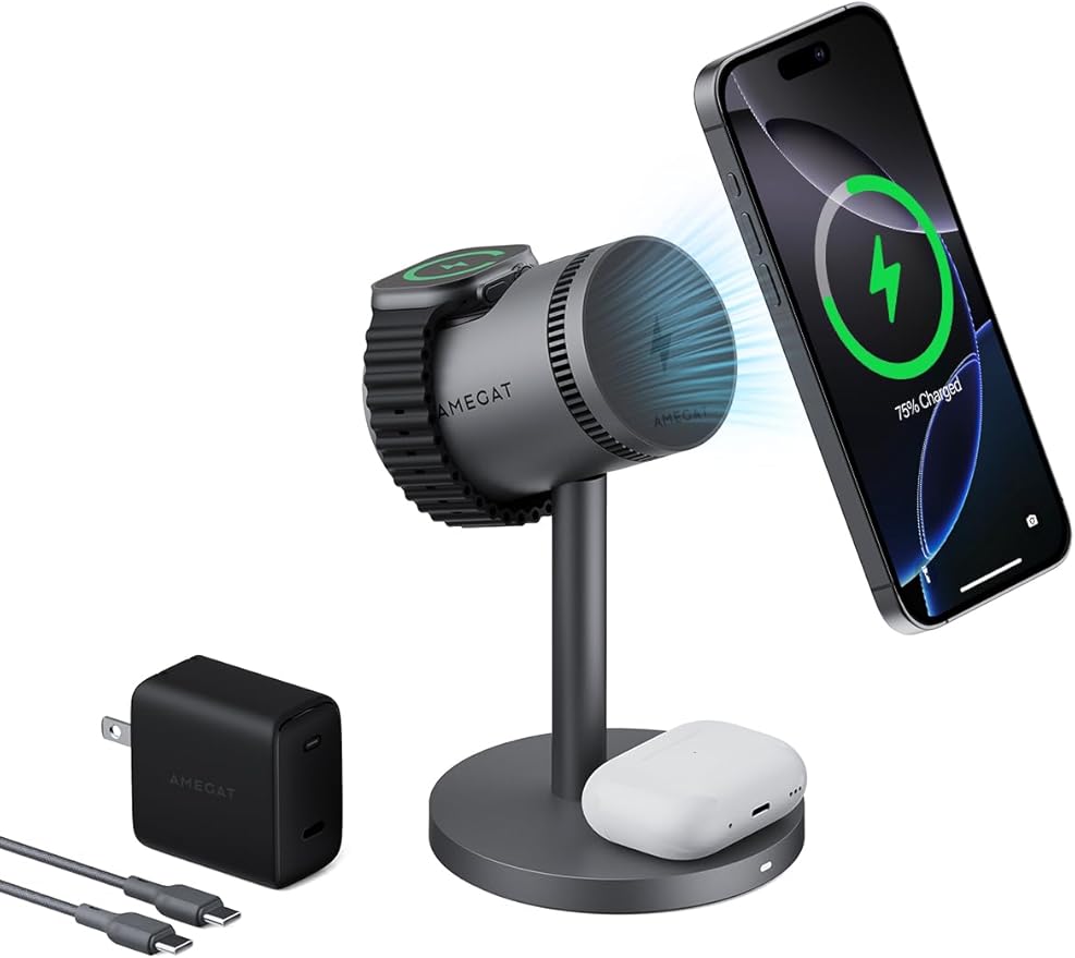 3 in 1 Charging Station Compatible by AMEGAT