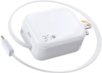 35W Retractable USB-C Wall Charger, Fast Charging Block by YKZ