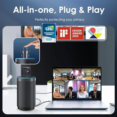 KanDao Meeting 360 Video Conference Camera, 8K Captured 1080P 360 Degree - Image 2