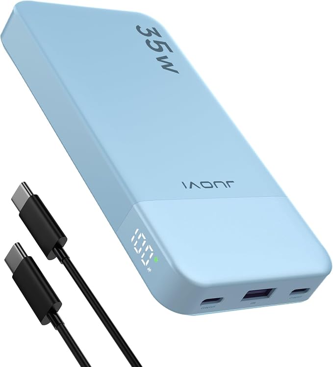 Power Bank Fast Charging 10000mAh 35W Portable Charger Small Battery Pack by JUOVI