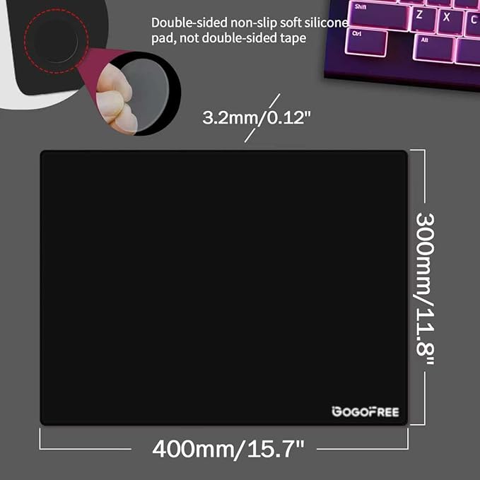 Glass Gaming Mouse Pad, Professional Esport Tempered Glass Mouse Pad - Image 3