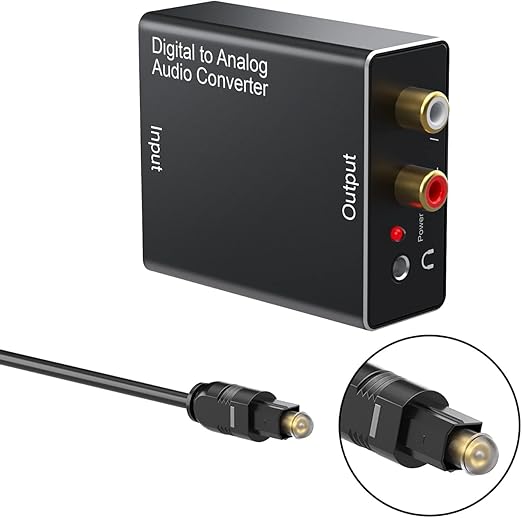 DA Converter Aluminum, 192KHz DAC Digital SPDIF Toslink to Analog Stereo Audio - Image 9
