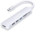 LENTION USB C Hub with 100W Charging, 4K HDMI, Dual Card Reader, USB 3.0 & 2.0 by LENTION