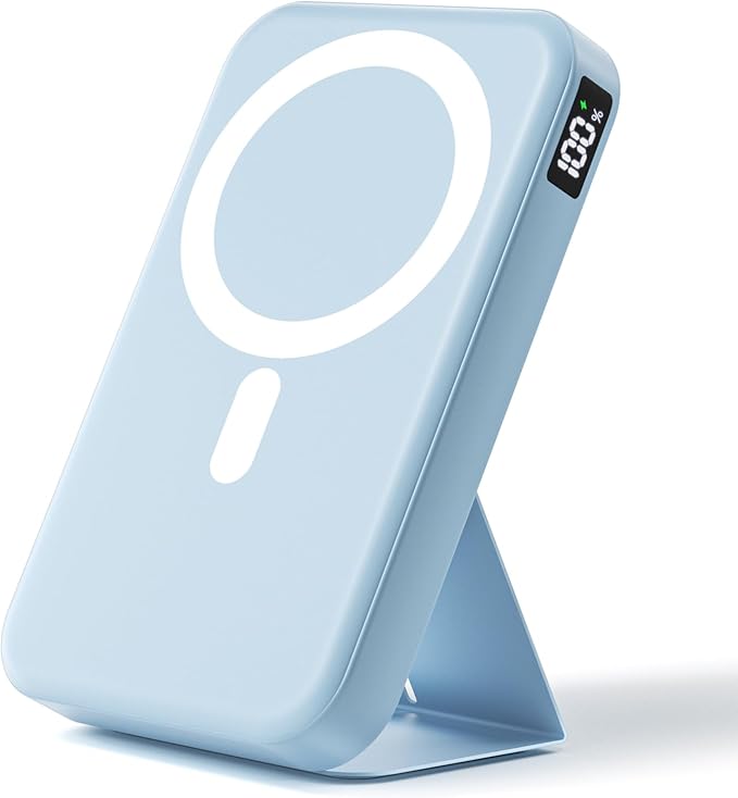 Magnetic Portable Charger, 10000mAh Wireless Power Bank by Gxorul