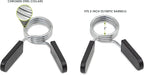 2Pcs Black 2 Inch Barbell Clamps, Stainless Steel Spring Collar Clips Weight - Image 2