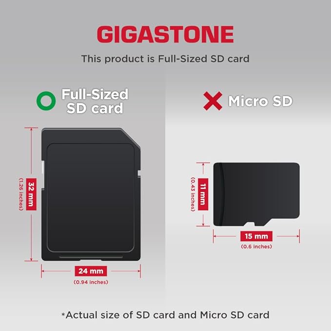 GIGASTONE 128GB SD Card, 4K Camera Pro, A1 V30 SDXC Memory Card 4K UHD Video - Image 2