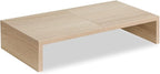 TEAMIX 20 Inch Wood Monitor Stand Riser, Wooden Desktop Stand by TEAMIX