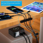 USB Charger Hub ASOMETECH 100W 8-Port Desktop Multiple USB Charging Station - Image 4