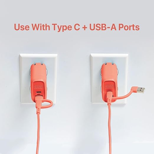 BLACK+DECKER USB C Multi Charging Cable, Fast Multi Charger Cable w/Adapter - Image 4