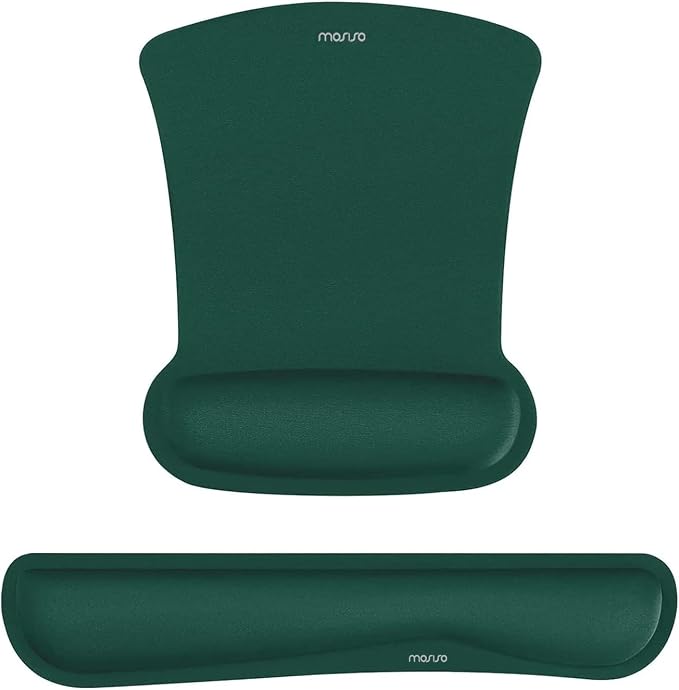 MOSISO Wrist Rest Support for Mouse Pad & Keyboard Set, Ergonomic Mousepad by MOSISO
