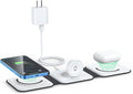 Wireless Charger 3 in 1, RTOPS Magnetic Travel Wireless Charging Station by RTOPS