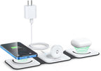 Wireless Charger 3 in 1, RTOPS Magnetic Travel Wireless Charging Station by RTOPS