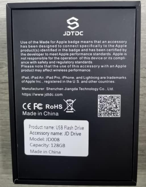 JSL JDTDC MFi Certified 128GB iPhone-16-Photo-Stick USB C & Lightning Flash - Image 10