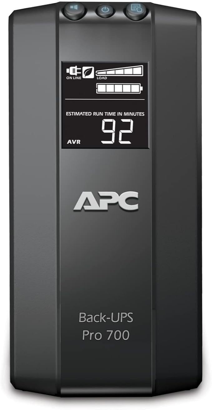 APC Back-UPS Pro 700VA UPS, 420W Battery Backup & Surge Protector, 6 Outlets - Image 2
