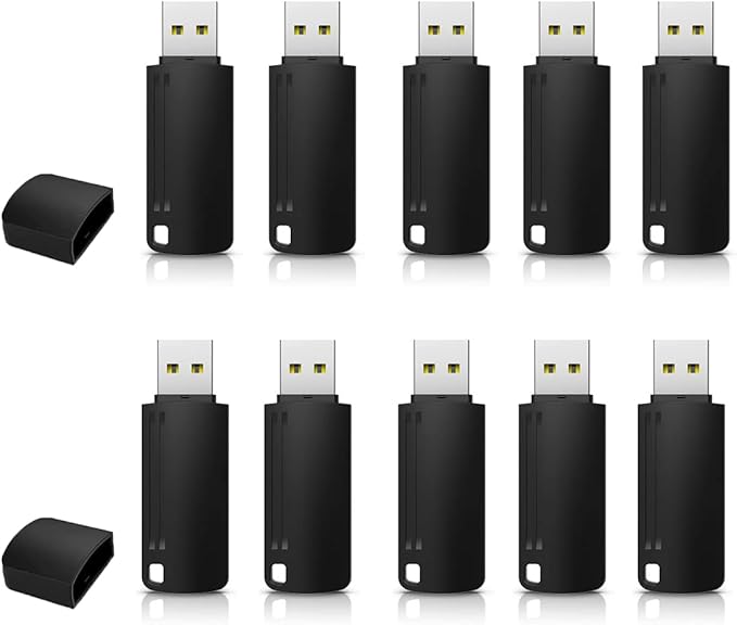 KEXIN 8GB Flash Drive Thumb Drive 10 Pack 8G USB Flash Drive Bulk Memory Stick by Home