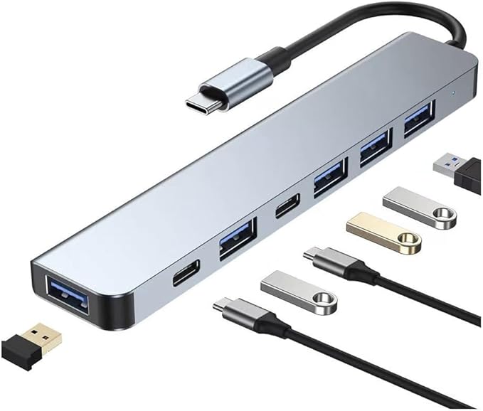 Multiport USB C Adapter, 7 in 1 USB C Docking Station by MVBOONE