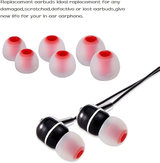 Earbud Replacement Tips Silicone Earbud Tips Headphone Earbud Tips Ear Gels Fit - Image 5