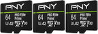 PNY 64GB PRO Elite Prime C10 U3 V30 A2 microSDXC Flash Memory Card – Ultra-Fast - Image 2