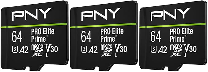 PNY 64GB PRO Elite Prime C10 U3 V30 A2 microSDXC Flash Memory Card – Ultra-Fast - Image 2