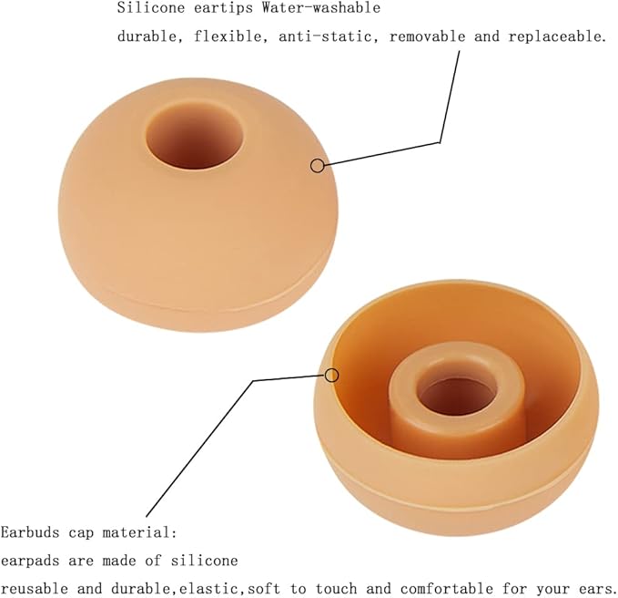 Replacement Silicone Ear Bud Tips Earbuds Cap Compatible - Image 6