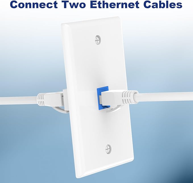 VCE 6-Pack Ethernet Wall Plate, CAT6 RJ45 Wall Plate - Image 3