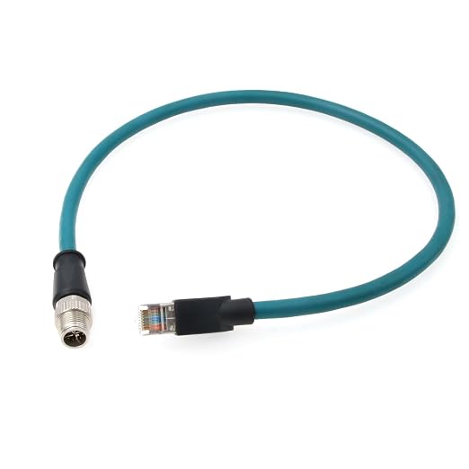 M12 Ethernet 8 Pin X Coded RJ45 CAT7e GigE Cable - Image 2