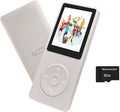 MP3 Player 32GB with Speaker Earphone Portable Mini White Music Player Support by arungo