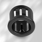 200PCS 1/2" Black Cable Snap Bushing Grommet, Snap in Cord Bushing Protect - Image 6
