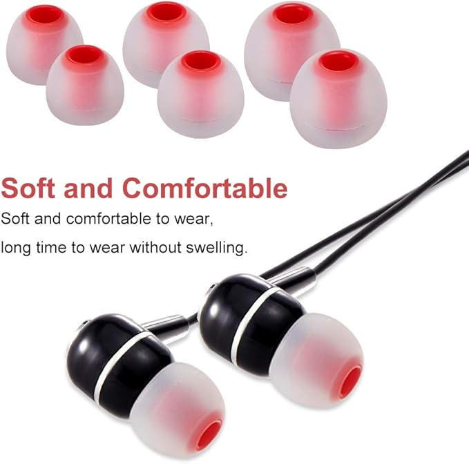 Earbud Tips Soft Silicone Earbuds Replacement Tips Fit - Image 8