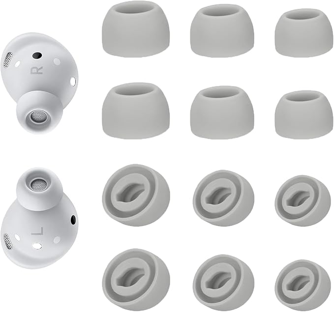 6 Pairs Replacement Eartips for Samsung Galaxy Buds Pro Headphones, Silicone by Niukeke