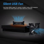 Quiet 140mm USB Fan, 5V USB Portable Cooling Fan - Image 2