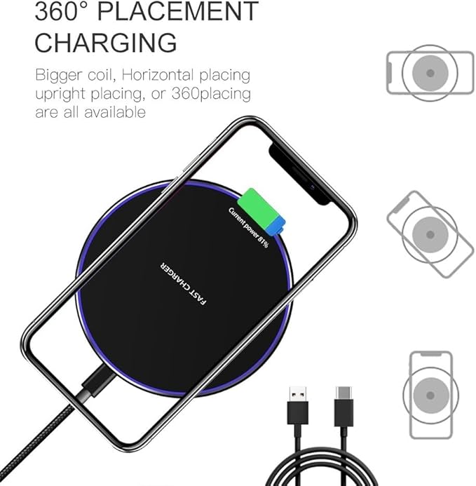 Fast Wireless Charger, 20W Max Wireless Charging Pad Compatible - Image 6