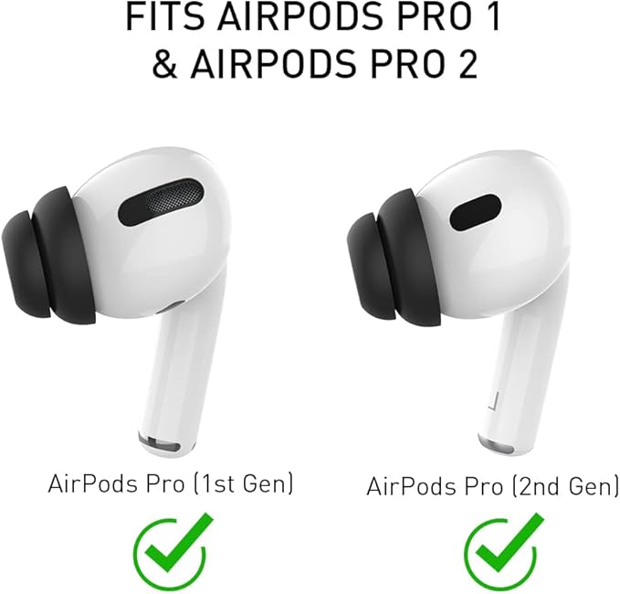 Delidigi for 6 Pairs AirPods Pro 2nd/1st Generation Replacement Ear Tips - Image 3