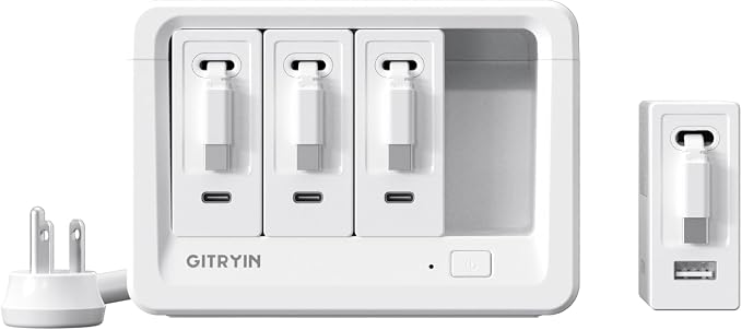 Gitryin 1 Type-C Retractable Wall Charger by GITRYIN