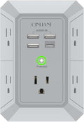USB Wall Charger, Surge Protector, QINLIANF 5 Outlet Extender by QINLIANF