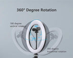 10'' Ring Light Replacement Parts USB Switch Phone Holder 1/4 Screw Joint - Image 4