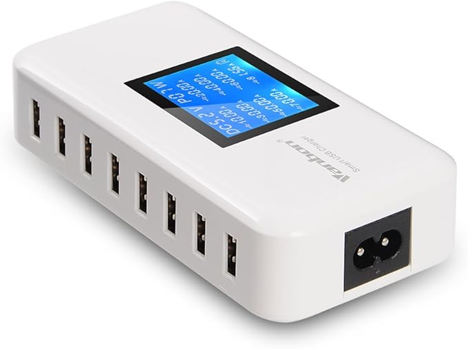 60W 8-Port USB Wall Charger, Tablet and Multiple Devices by vanbon