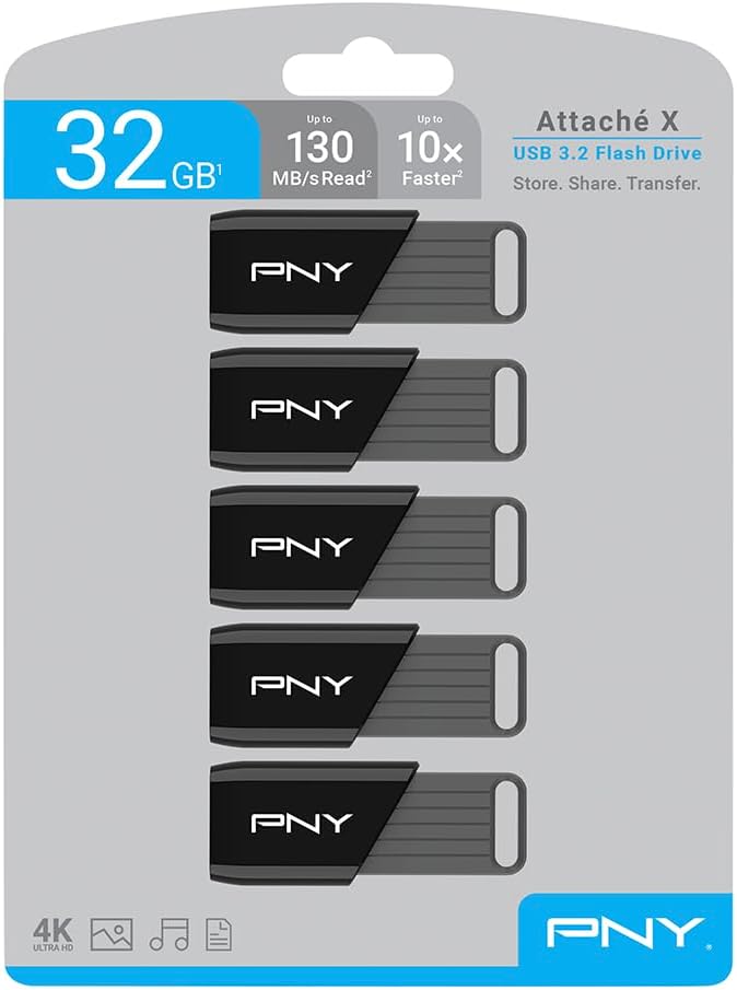PNY 32GB Attaché X USB 3.2 Gen 1 Flash Drive, Advanced Performance Up to - Image 10