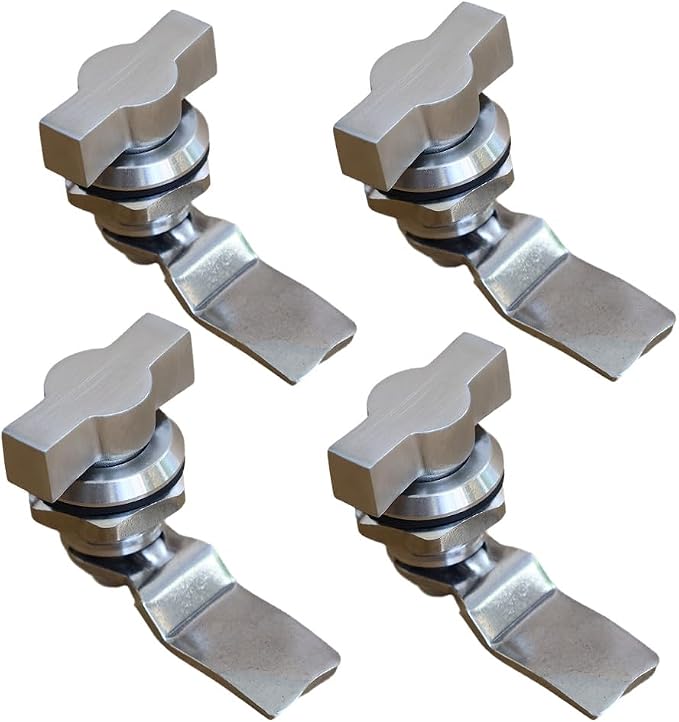 Thumb Operated Offset Cam Lock, Stainless Steel Keyless, Metal Replacement Lock - Image 6