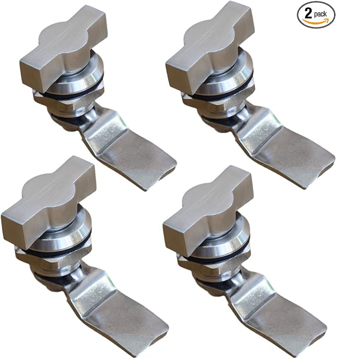 Thumb Operated Offset Cam Lock, Stainless Steel Keyless, Metal Replacement Lock by TOOLS
