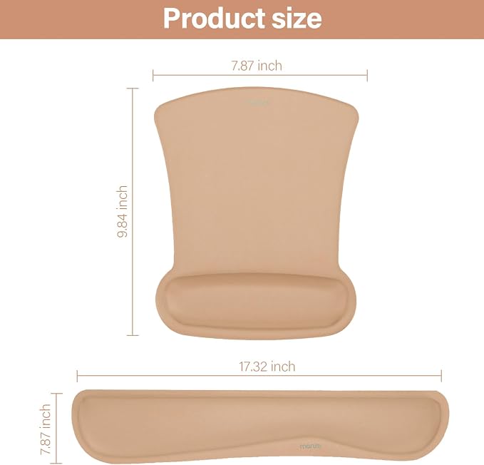 MOSISO Wrist Rest Support for Mouse Pad & Keyboard Set, Ergonomic Mousepad - Image 7