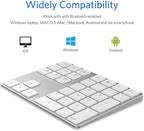 Bluetooth Number Pad, Wireless Numeric Keypad, USB-C Rechargeable External - Image 2