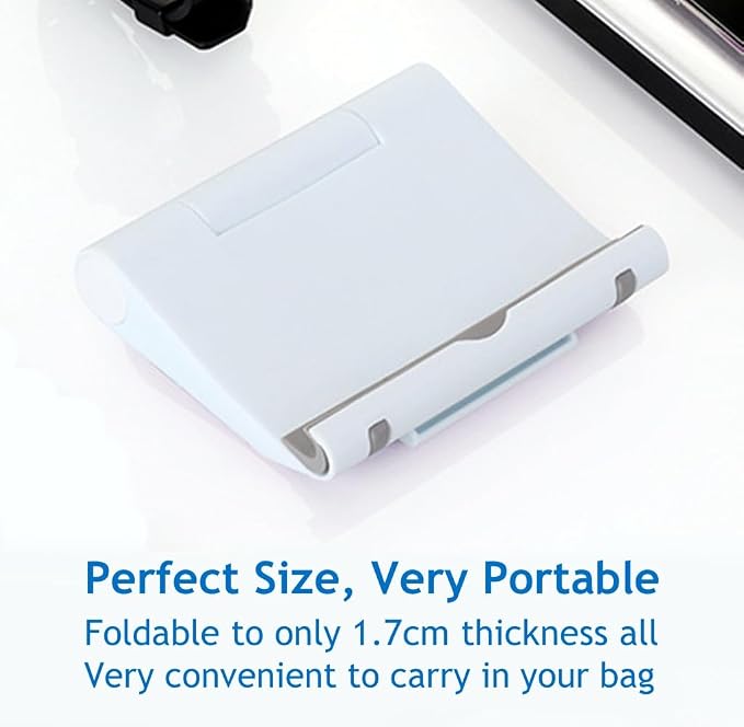 Cell Phone Stand for Desk Foldable Cell Phone Holder Desk Tablet Holder Mobile - Image 7
